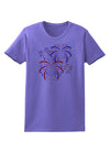 Patriotic Fireworks with Bursting Stars Womens T-Shirt by TooLoud-Womens T-Shirt-TooLoud-Violet-X-Small-Davson Sales