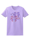 Patriotic Fireworks with Bursting Stars Womens T-Shirt by TooLoud-Womens T-Shirt-TooLoud-Lavender-X-Small-Davson Sales