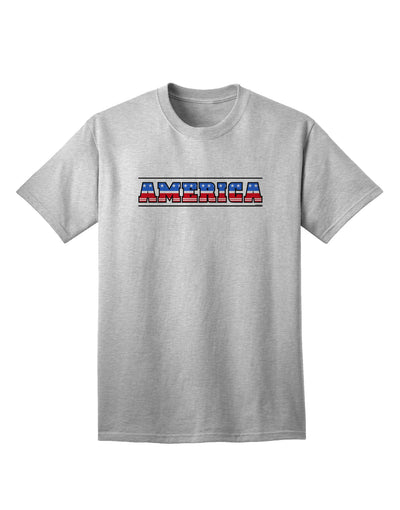 Patriotic Stars and Stripes Adult T-Shirt Collection-Mens T-shirts-TooLoud-AshGray-Small-Davson Sales