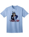 Patriotic Themed Adult T-Shirt - Uncle Sam, Bring Me a Beer-Mens T-shirts-TooLoud-Light-Blue-Small-Davson Sales