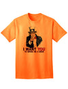 Patriotic Themed Adult T-Shirt - Uncle Sam, Bring Me a Beer-Mens T-shirts-TooLoud-Neon-Orange-Small-Davson Sales