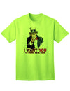Patriotic Themed Adult T-Shirt - Uncle Sam, Bring Me a Beer-Mens T-shirts-TooLoud-Neon-Green-Small-Davson Sales