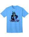 Patriotic Themed Adult T-Shirt - Uncle Sam, Bring Me a Beer-Mens T-shirts-TooLoud-Aquatic-Blue-Small-Davson Sales