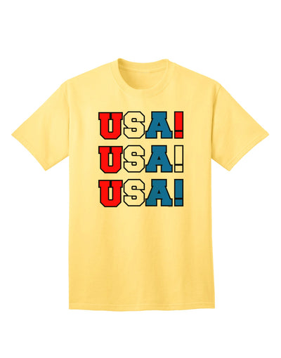 Patriotic USA Adult T-Shirt-Mens T-shirts-TooLoud-Yellow-Small-Davson Sales