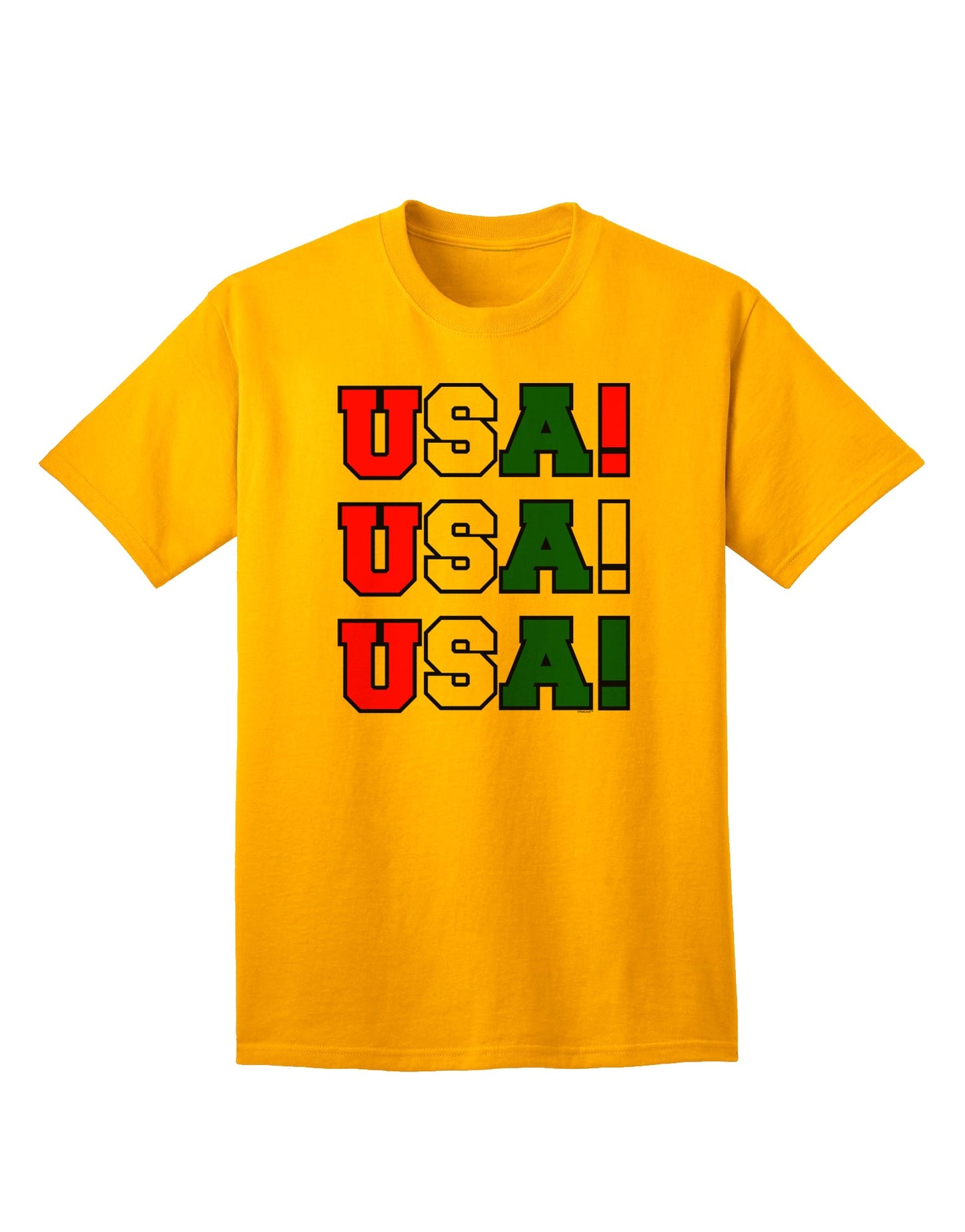 Patriotic USA Adult T-Shirt-Mens T-shirts-TooLoud-Gold-Small-Davson Sales