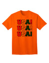 Patriotic USA Adult T-Shirt-Mens T-shirts-TooLoud-Orange-Small-Davson Sales