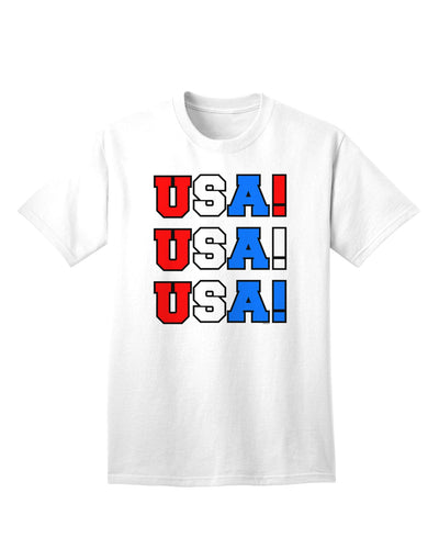 Patriotic USA Adult T-Shirt-Mens T-shirts-TooLoud-White-Small-Davson Sales