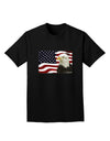 Patriotic USA Flag with Bald Eagle Adult Dark T-Shirt by TooLoud-Mens T-Shirt-TooLoud-Black-Small-Davson Sales