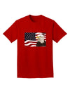 Patriotic USA Flag with Bald Eagle Adult Dark T-Shirt by TooLoud-Mens T-Shirt-TooLoud-Red-Small-Davson Sales