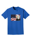 Patriotic USA Flag with Bald Eagle Adult Dark T-Shirt by TooLoud-Mens T-Shirt-TooLoud-Royal-Blue-Small-Davson Sales