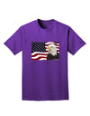 Patriotic USA Flag with Bald Eagle Adult Dark T-Shirt by TooLoud-Mens T-Shirt-TooLoud-Purple-Small-Davson Sales