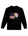 Patriotic USA Flag with Bald Eagle Adult Long Sleeve Dark T-Shirt by TooLoud-TooLoud-Black-Small-Davson Sales