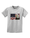 Patriotic USA Flag with Bald Eagle Childrens T-Shirt by TooLoud-Childrens T-Shirt-TooLoud-AshGray-X-Small-Davson Sales