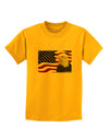 Patriotic USA Flag with Bald Eagle Childrens T-Shirt by TooLoud-Childrens T-Shirt-TooLoud-Gold-X-Small-Davson Sales