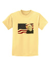 Patriotic USA Flag with Bald Eagle Childrens T-Shirt by TooLoud-Childrens T-Shirt-TooLoud-Daffodil-Yellow-X-Small-Davson Sales