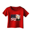 Patriotic USA Flag with Bald Eagle Infant T-Shirt Dark by TooLoud-Infant T-Shirt-TooLoud-Clover-Green-06-Months-Davson Sales