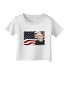 Patriotic USA Flag with Bald Eagle Infant T-Shirt by TooLoud-Infant T-Shirt-TooLoud-White-06-Months-Davson Sales