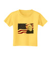 Patriotic USA Flag with Bald Eagle Toddler T-Shirt by TooLoud-Toddler T-Shirt-TooLoud-Yellow-2T-Davson Sales