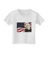 Patriotic USA Flag with Bald Eagle Toddler T-Shirt by TooLoud-Toddler T-Shirt-TooLoud-White-2T-Davson Sales