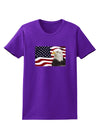 Patriotic USA Flag with Bald Eagle Womens Dark T-Shirt by TooLoud-Womens T-Shirt-TooLoud-Purple-X-Small-Davson Sales