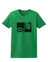 Patriotic USA Flag with Bald Eagle Womens T-Shirt by TooLoud-Womens T-Shirt-TooLoud-Kelly-Green-X-Small-Davson Sales