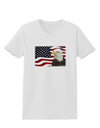 Patriotic USA Flag with Bald Eagle Womens T-Shirt by TooLoud-Womens T-Shirt-TooLoud-White-X-Small-Davson Sales