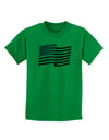 Patriotic Waving USA American Flag Childrens T-Shirt-Childrens T-Shirt-TooLoud-Kelly-Green-X-Small-Davson Sales