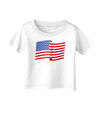 Patriotic Waving USA American Flag Infant T-Shirt