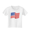 Patriotic Waving USA American Flag Toddler T-Shirt-Toddler T-Shirt-TooLoud-White-2T-Davson Sales