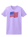 Patriotic Waving USA American Flag Womens T-Shirt-Womens T-Shirt-TooLoud-Lavender-X-Small-Davson Sales