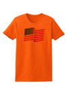 Patriotic Waving USA American Flag Womens T-Shirt-Womens T-Shirt-TooLoud-Orange-X-Small-Davson Sales