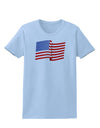 Patriotic Waving USA American Flag Womens T-Shirt-Womens T-Shirt-TooLoud-Light-Blue-X-Small-Davson Sales