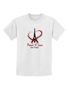 Peace & Love For Paris Childrens T-Shirt-Childrens T-Shirt-TooLoud-White-X-Small-Davson Sales