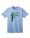 Peace Man Alien Adult T-Shirt-unisex t-shirt-TooLoud-Light-Blue-Small-Davson Sales