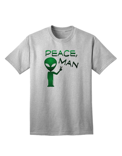 Peace Man Alien Adult T-Shirt-unisex t-shirt-TooLoud-AshGray-Small-Davson Sales