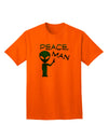 Peace Man Alien Adult T-Shirt-unisex t-shirt-TooLoud-Orange-Small-Davson Sales