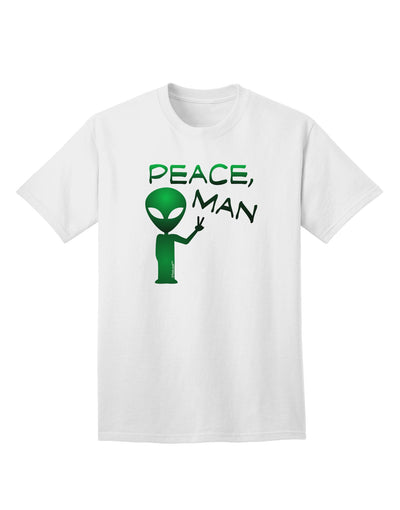 Peace Man Alien Adult T-Shirt-unisex t-shirt-TooLoud-White-Small-Davson Sales