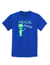 Peace Man Alien Childrens Dark T-Shirt-Childrens T-Shirt-TooLoud-Royal-Blue-X-Small-Davson Sales