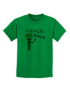 Peace Man Alien Childrens T-Shirt-Childrens T-Shirt-TooLoud-Kelly-Green-X-Small-Davson Sales