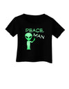 Peace Man Alien Infant T-Shirt Dark-Infant T-Shirt-TooLoud-Black-06-Months-Davson Sales