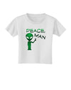 Peace Man Alien Toddler T-Shirt-Toddler T-Shirt-TooLoud-White-2T-Davson Sales