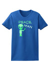 Peace Man Alien Womens Dark T-Shirt