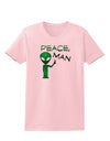 Peace Man Alien Womens T-Shirt-Womens T-Shirt-TooLoud-PalePink-X-Small-Davson Sales