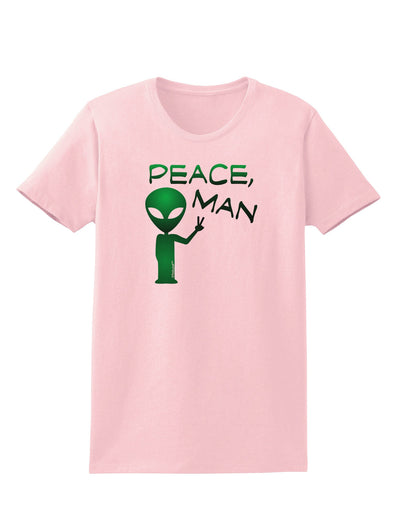Peace Man Alien Womens T-Shirt-Womens T-Shirt-TooLoud-PalePink-X-Small-Davson Sales