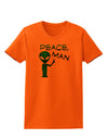 Peace Man Alien Womens T-Shirt-Womens T-Shirt-TooLoud-Orange-X-Small-Davson Sales