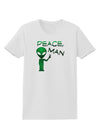Peace Man Alien Womens T-Shirt-Womens T-Shirt-TooLoud-White-X-Small-Davson Sales