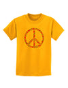 Peace Sign Hearts Childrens T-Shirt-Childrens T-Shirt-TooLoud-Gold-X-Small-Davson Sales