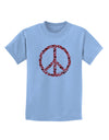 Peace Sign Hearts Red Childrens T-Shirt-Childrens T-Shirt-TooLoud-Light-Blue-X-Small-Davson Sales