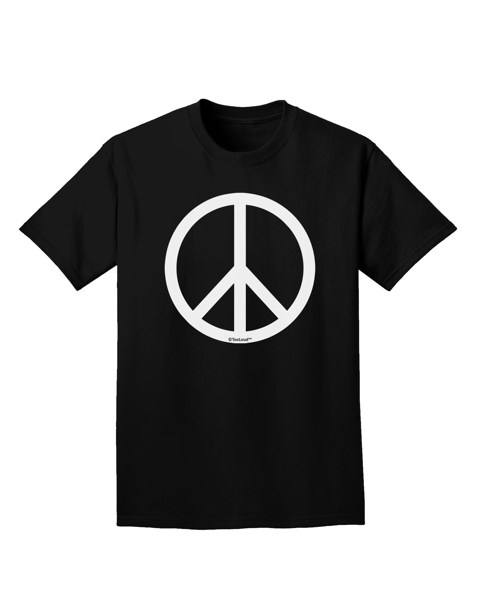 Peace Sign Symbol Adult Dark T-Shirt-Mens T-Shirt-TooLoud-Black-Small-Davson Sales