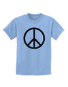 Peace Sign Symbol Childrens T-Shirt-Childrens T-Shirt-TooLoud-Light-Blue-X-Small-Davson Sales